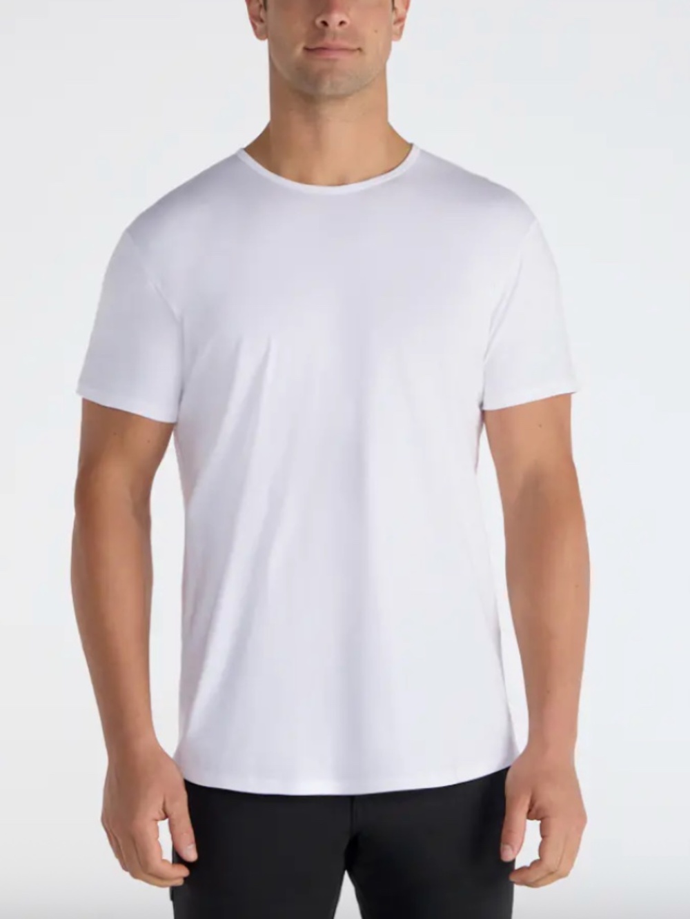 BYLT Basics - White Drop Cut s/s T-Shirt